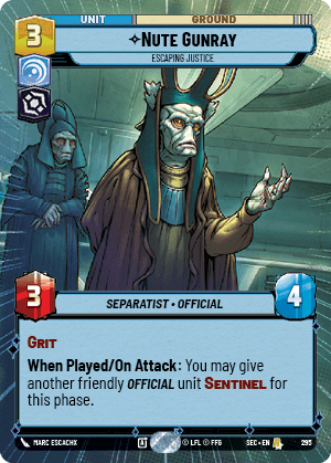 ⟡ Nute Gunray, Escaping Justice