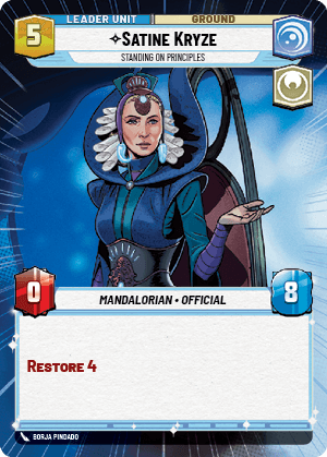 ⟡ Satine Kryze, Standing on Principles (back)