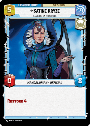 ⟡ Satine Kryze, Standing on Principles (back)