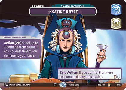 ⟡ Satine Kryze, Standing on Principles