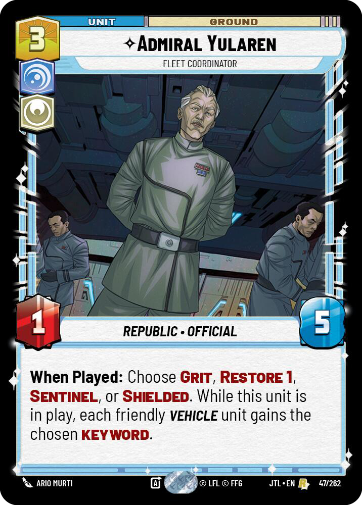 ⟡ Admiral Yularen, Fleet Coordinator