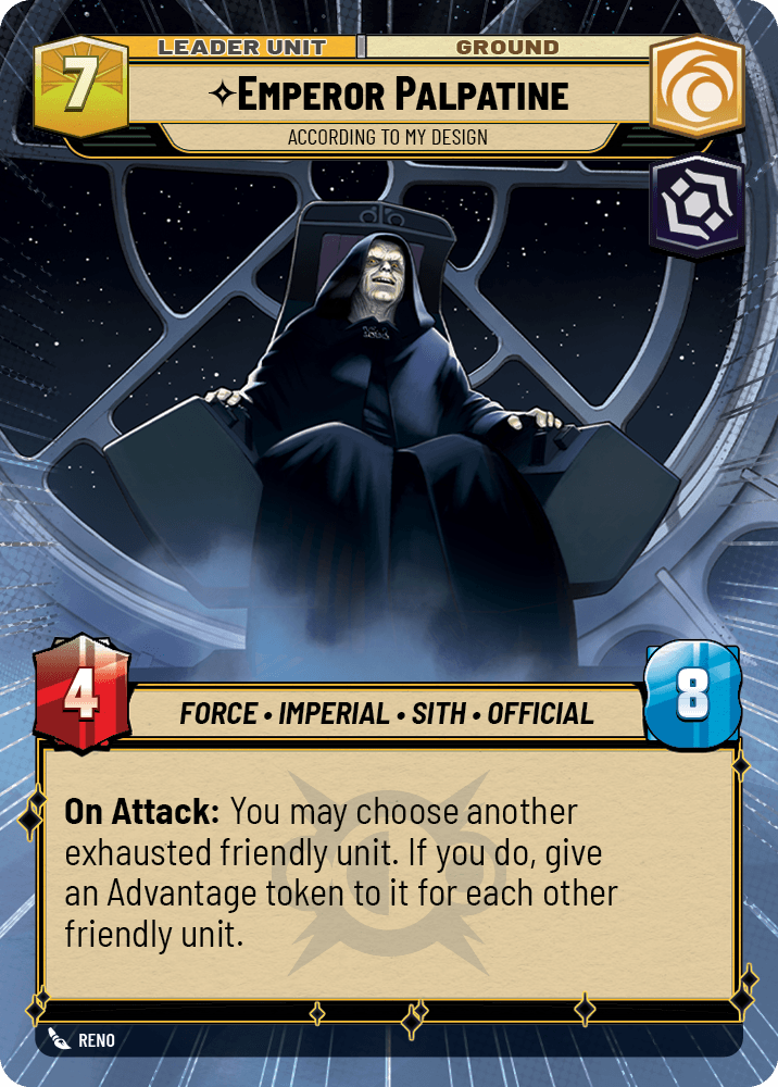 ⟡ Emperor Palpatine, According to My Design (back)