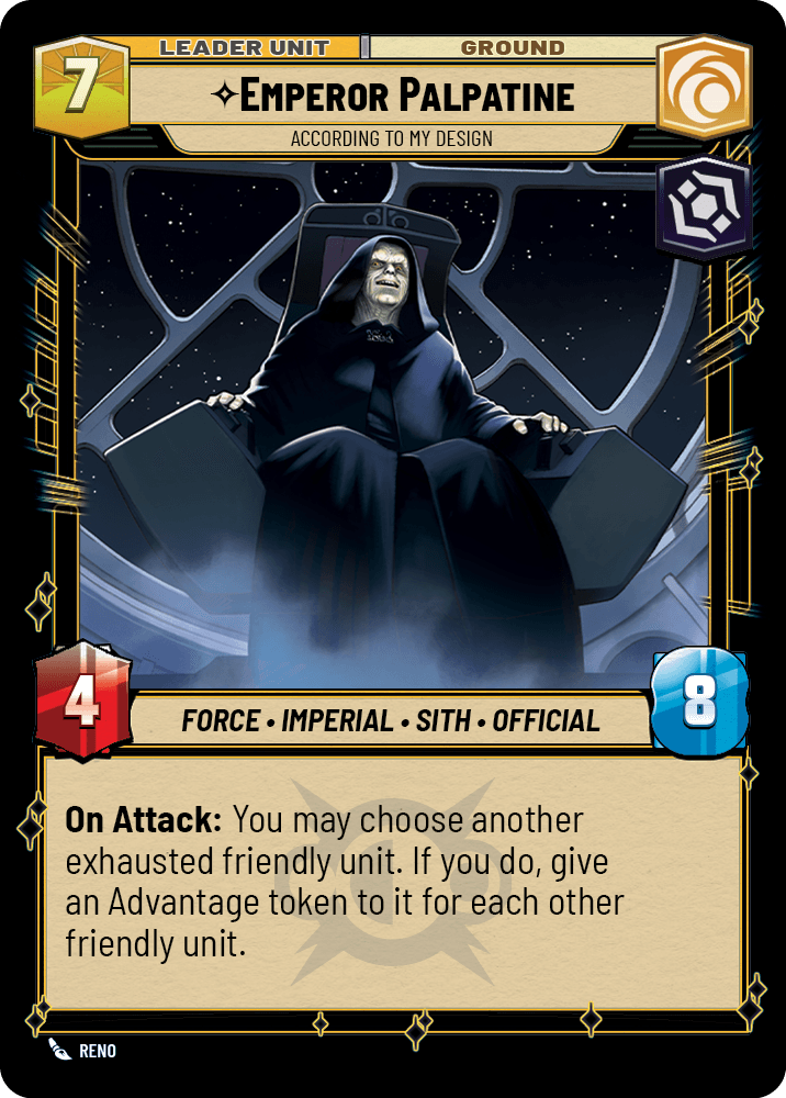 ⟡ Emperor Palpatine, According to My Design (back)