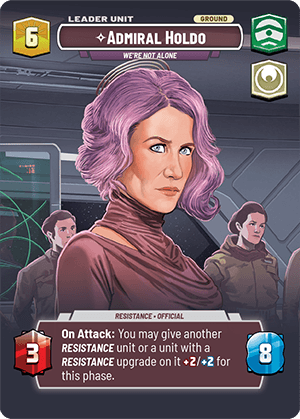 ⟡ Admiral Holdo, We're Not Alone (back)