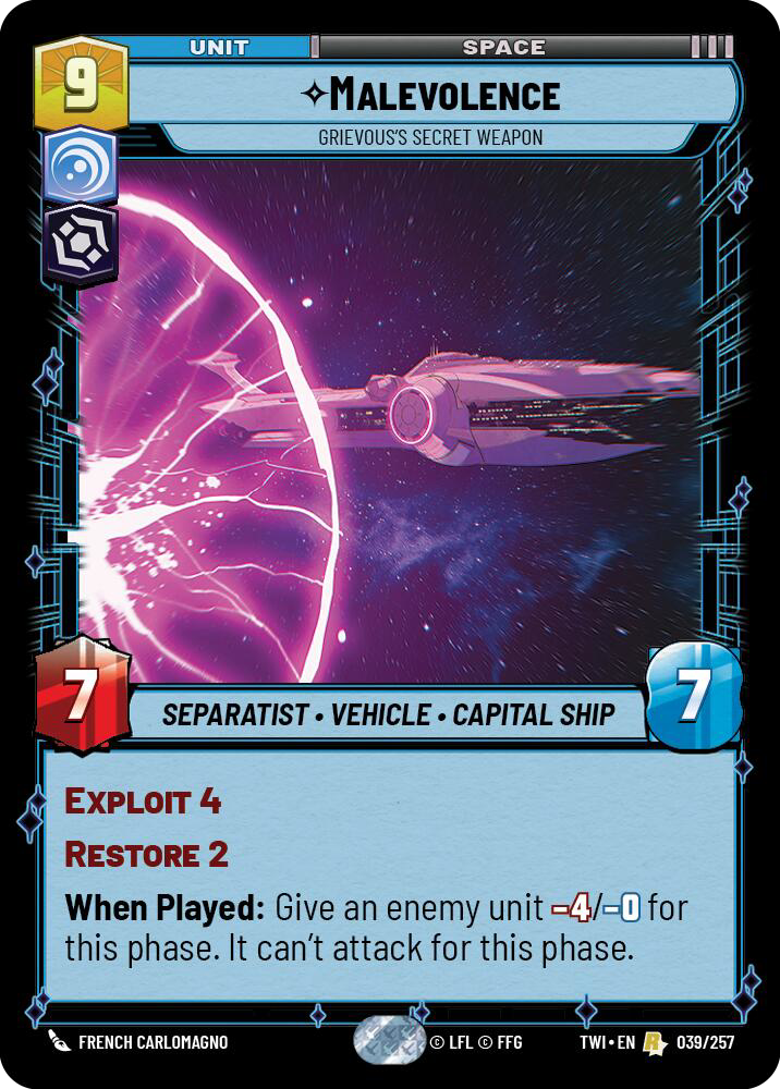 ⟡ Malevolence, Grievous's Secret Weapon