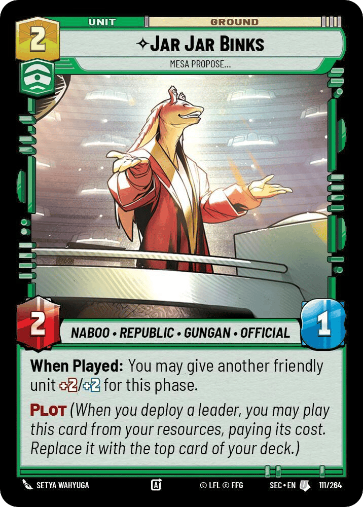 ⟡ Jar Jar Binks, Mesa Propose…