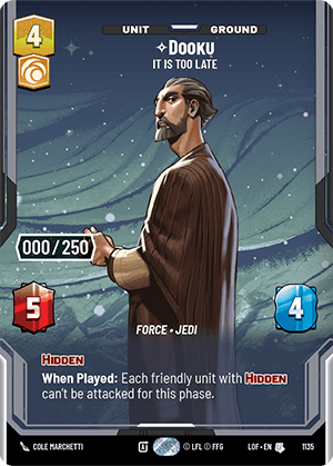 ⟡ Dooku, It Is Too Late