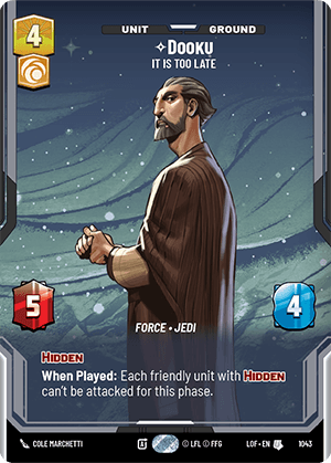 ⟡ Dooku, It Is Too Late