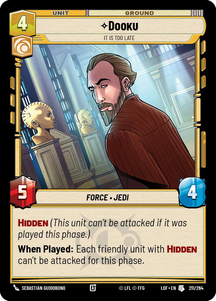 ⟡ Dooku, It Is Too Late