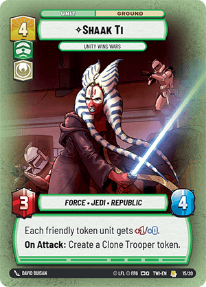 ⟡ Shaak Ti, Unity Wins Wars