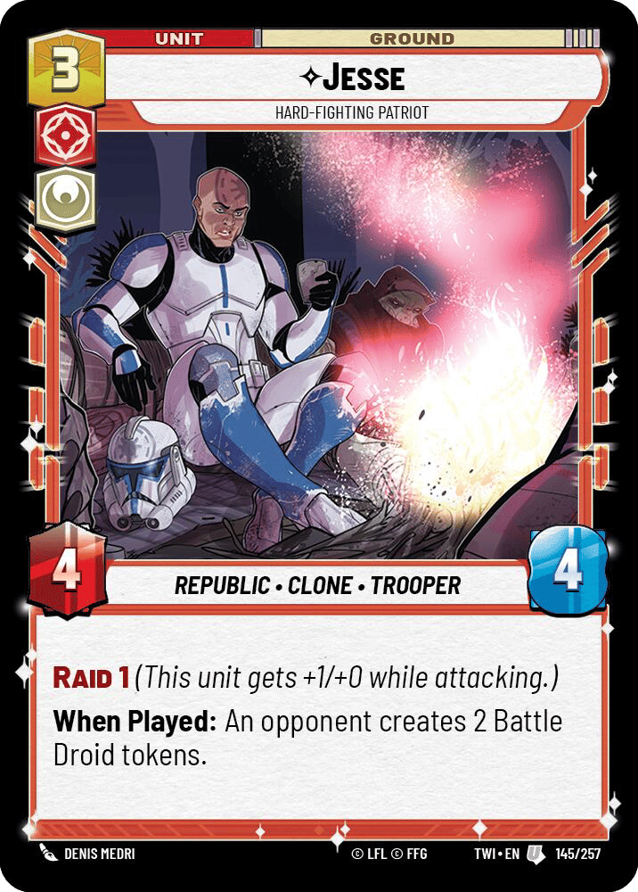⟡ Jesse, Hard-Fighting Patriot