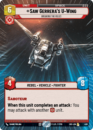 ⟡ Saw Gerrera's U-Wing, Breaking the Rules