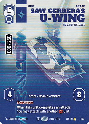 ⟡ Saw Gerrera's U-Wing, Breaking the Rules