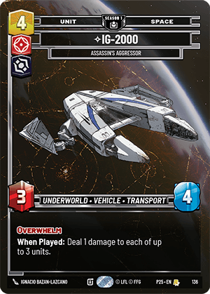 ⟡ IG-2000, Assassin's Aggressor