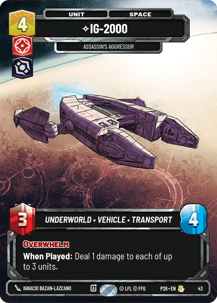 ⟡ IG-2000, Assassin's Aggressor