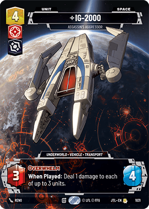 ⟡ IG-2000, Assassin's Aggressor