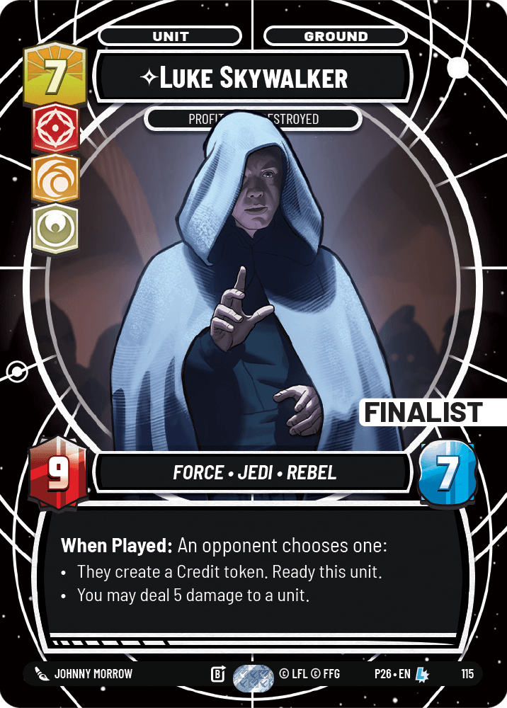 ⟡ Luke Skywalker, Profit or Be Destroyed