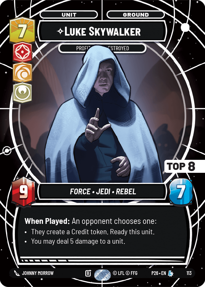 ⟡ Luke Skywalker, Profit or Be Destroyed