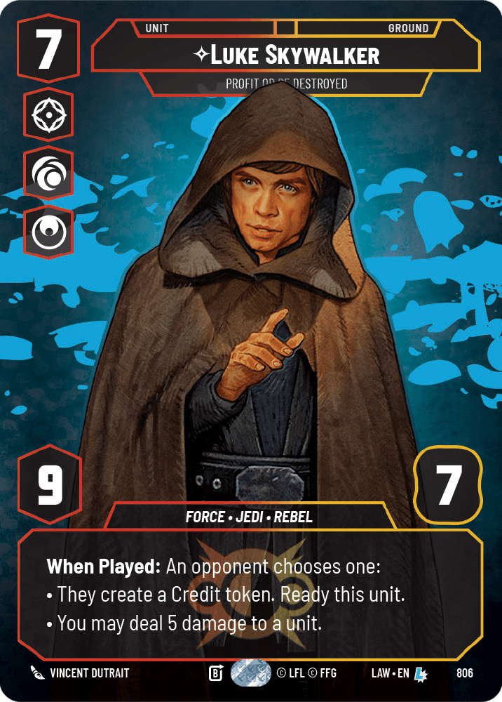⟡ Luke Skywalker, Profit or Be Destroyed