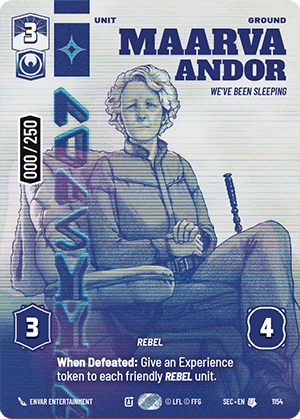 ⟡ Maarva Andor, We've Been Sleeping