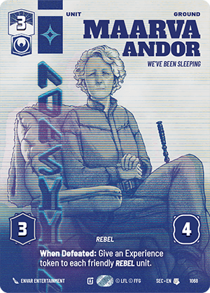 ⟡ Maarva Andor, We've Been Sleeping
