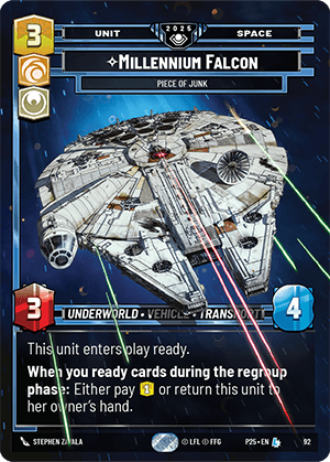 ⟡ Millennium Falcon, Piece of Junk