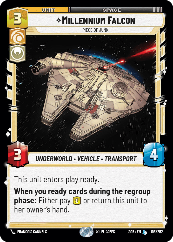⟡ Millennium Falcon, Piece of Junk