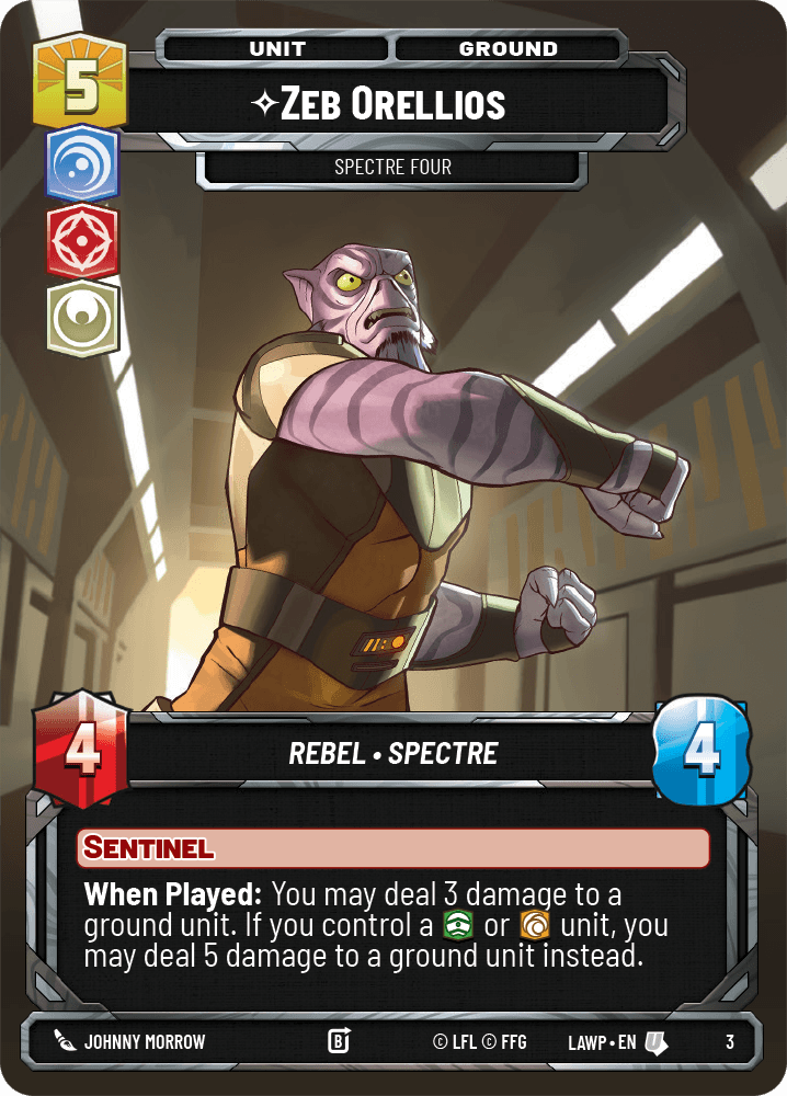 ⟡ Zeb Orellios, Spectre Four