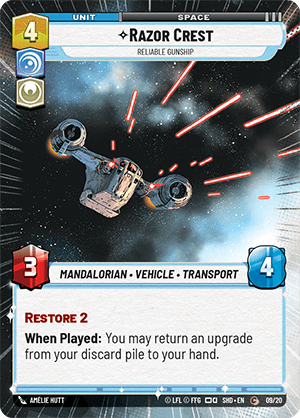 ⟡ Razor Crest, Reliable Gunship