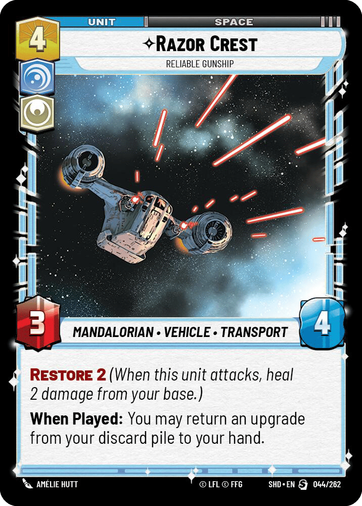 ⟡ Razor Crest, Reliable Gunship