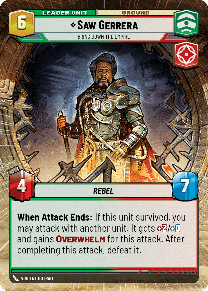 ⟡ Saw Gerrera, Bring Down the Empire (back)