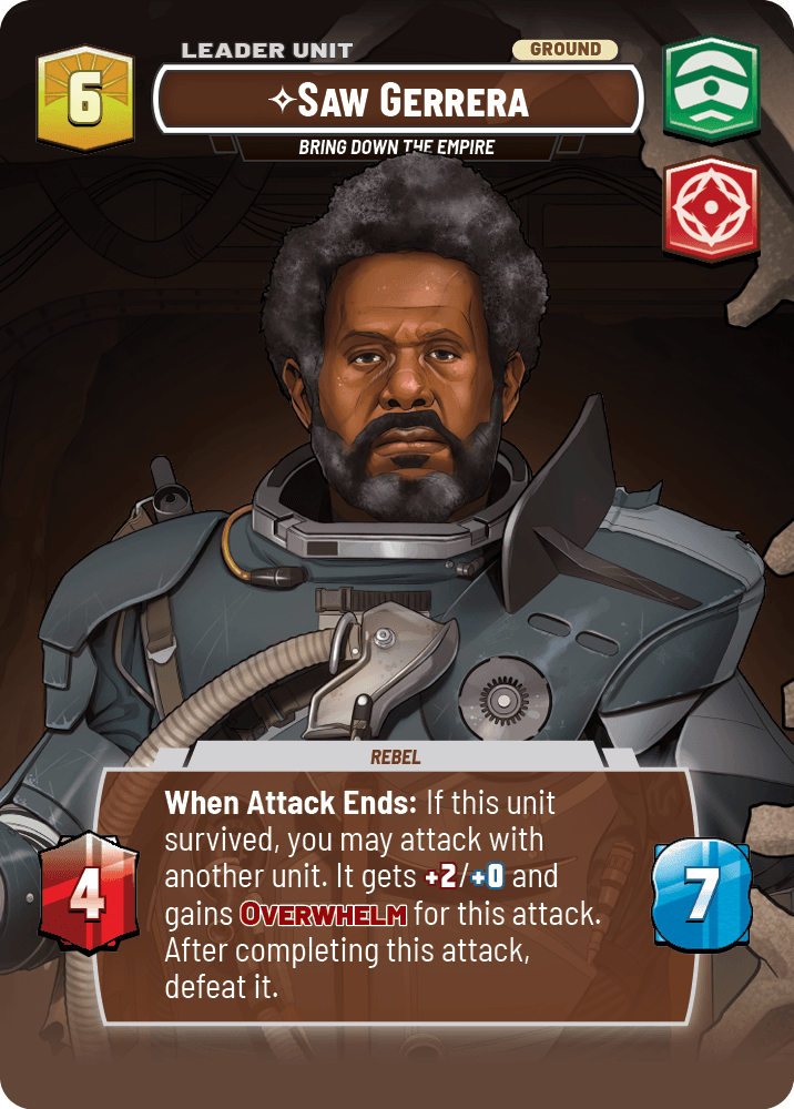 ⟡ Saw Gerrera, Bring Down the Empire (back)