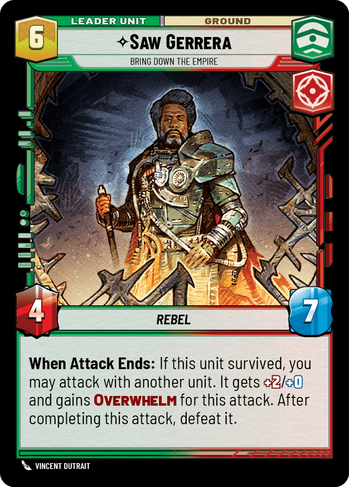 ⟡ Saw Gerrera, Bring Down the Empire (back)
