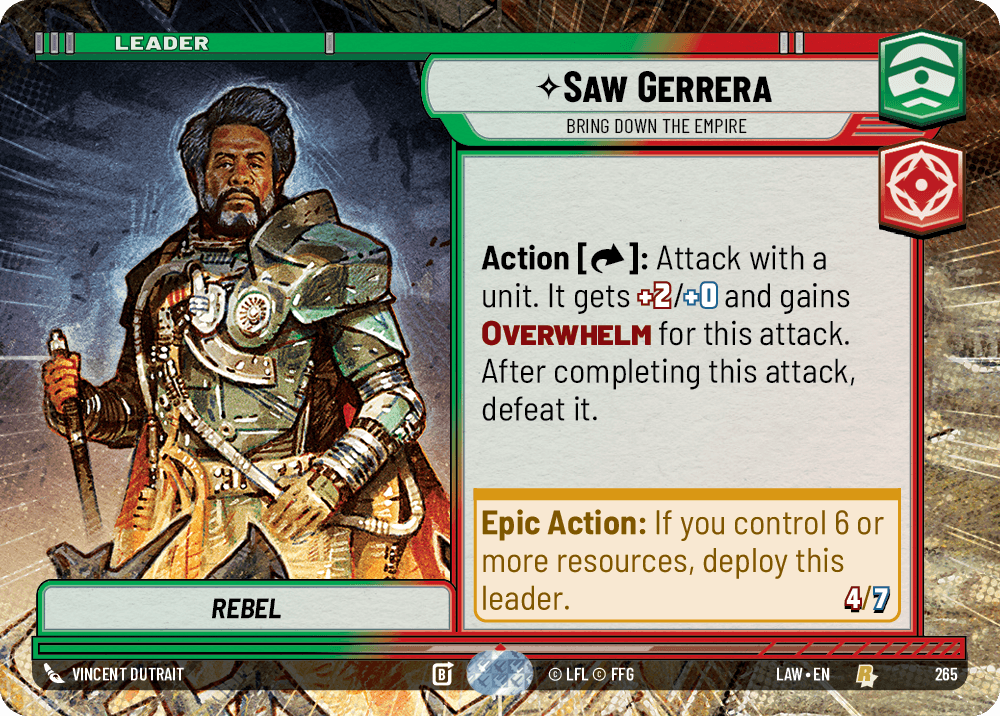 ⟡ Saw Gerrera, Bring Down the Empire