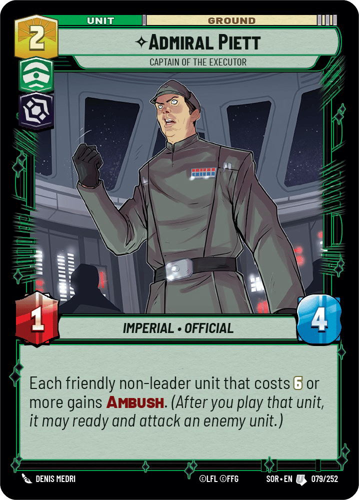 ⟡ Admiral Piett, Captain of the Executor