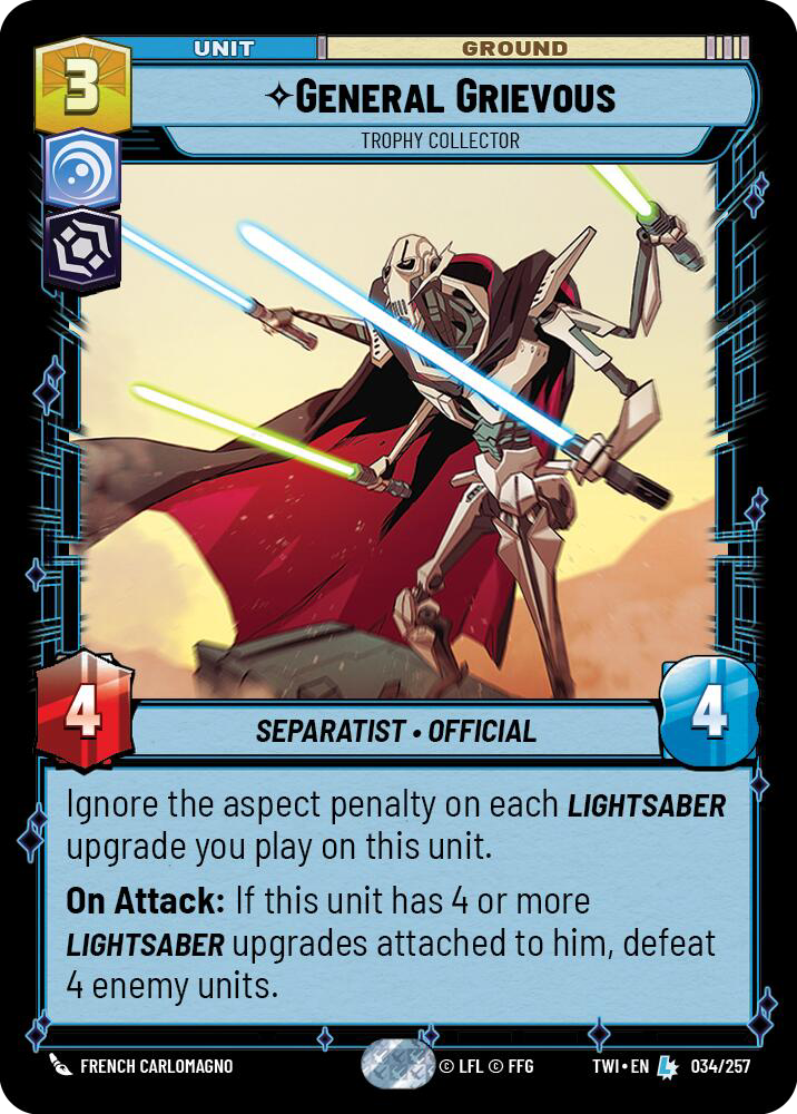 ⟡ General Grievous, Trophy Collector
