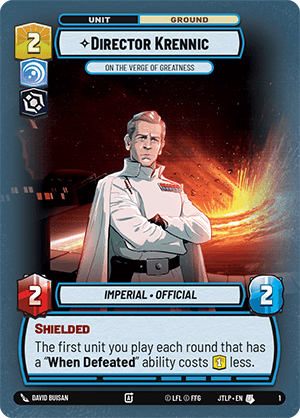 ⟡ Director Krennic, On the Verge of Greatness