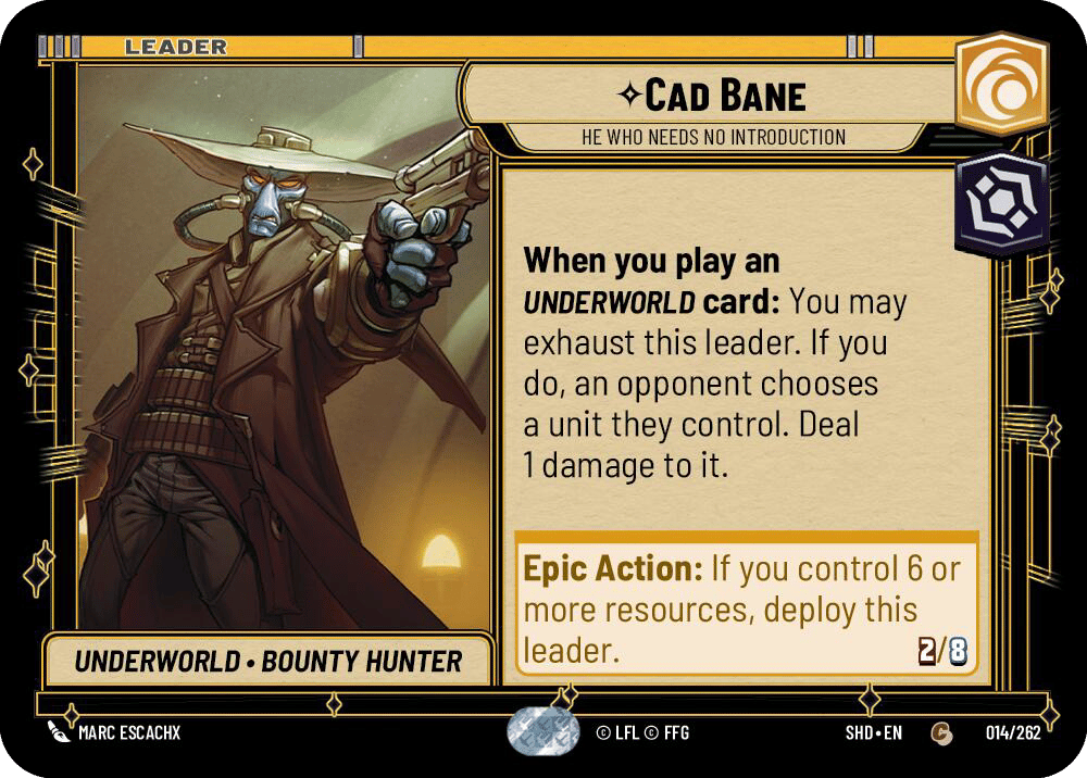 ⟡ Cad Bane, He Who Needs No Introduction