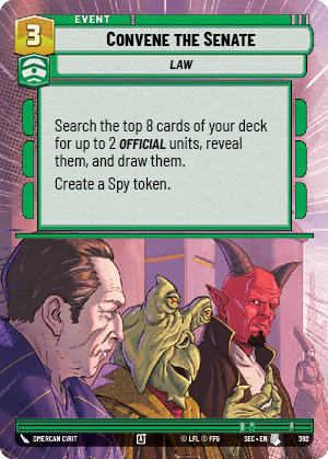 Convene the Senate