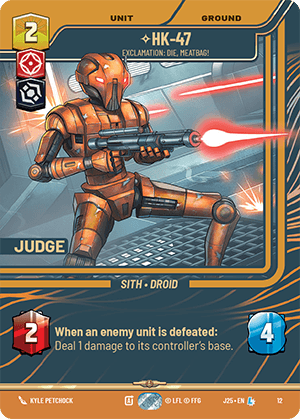 ⟡ HK-47, Exclamation: Die, Meatbag!
