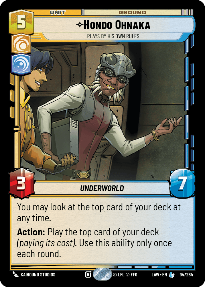⟡ Hondo Ohnaka, Plays By His Own Rules