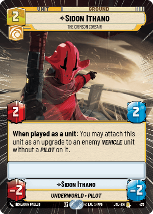 ⟡ Sidon Ithano, The Crimson Corsair