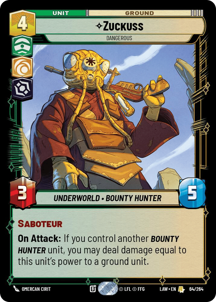 ⟡ Zuckuss, Dangerous