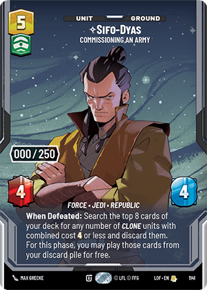 ⟡ Sifo-Dyas, Commissioning An Army