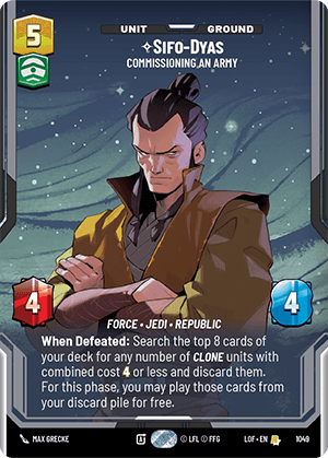 ⟡ Sifo-Dyas, Commissioning An Army
