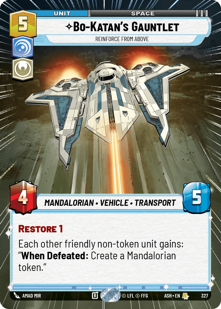 ⟡ Bo-Katan's Gauntlet, Reinforce from Above