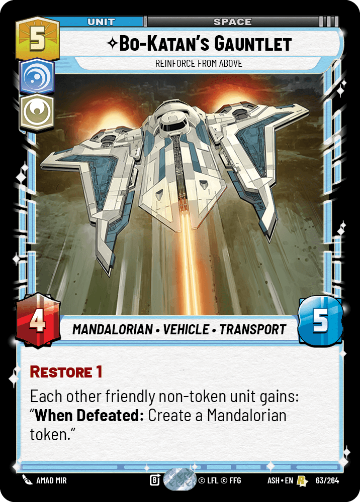 ⟡ Bo-Katan's Gauntlet, Reinforce from Above