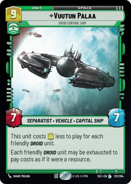 ⟡ Vuutun Palaa, Droid Control Ship