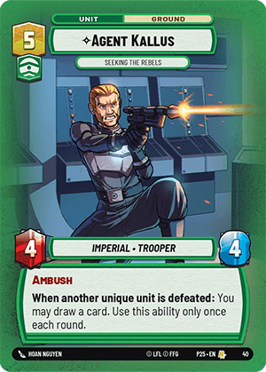 ⟡ Agent Kallus, Seeking the Rebels