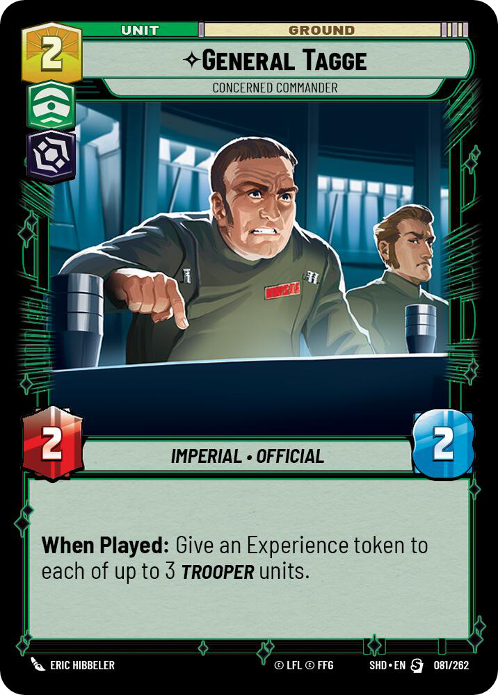 ⟡ General Tagge, Concerned Commander